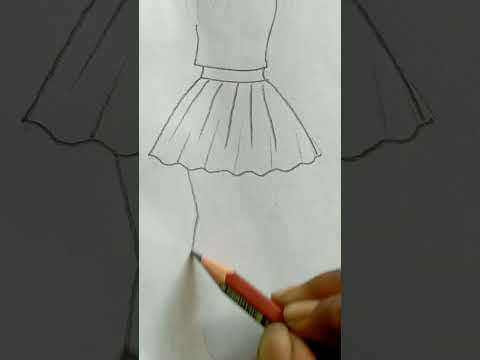 Girl dress drawing#shorts