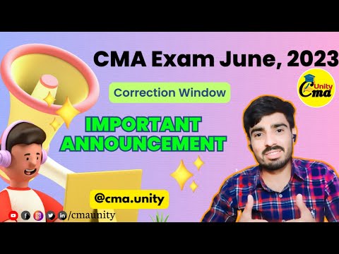 Important Announcement For CMA Exam June,2023 "CMA Course" Professional Ankit #cma #cmaexams #icmai