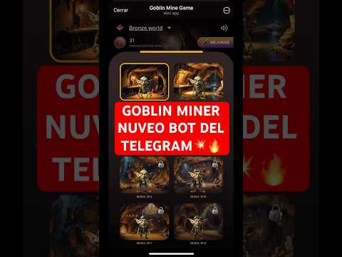 🔥GOBLIN MINER NUEVO BOT DEL TELEGRAM🔥💥 #telegram #cryptocurrency #bitcoin #goblin #miner #explore