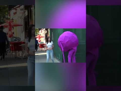 Purple Alien Surprise! Watch the Reactions!