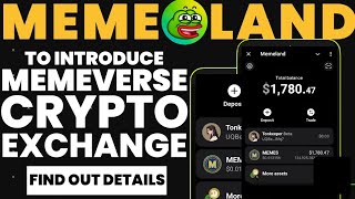 MEMELAND TO INTRODUCE MEMEVERSE CRYPTO EXCHANGE | FIND OUT DETAILS