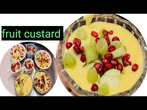 गर्मी को अब इंजॉय करें इस रेसिपी से l फ्रूट कस्टर्ड रेसिपी l fruit custard Recipe #roshni ki rasoi