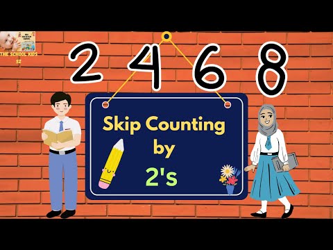 Counting in 2's/ Skip Counting by 2/ Learn Mathematics / Kindergarten / Grade 1