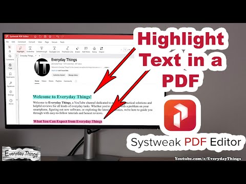 How to Highlight Text in a PDF using Systweak PDF Editor