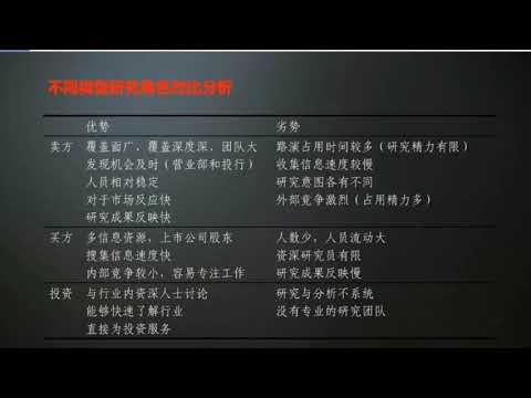 第30讲 投研分析框架与一二级联动视角【华尔街学堂丨行业研究分析课程】