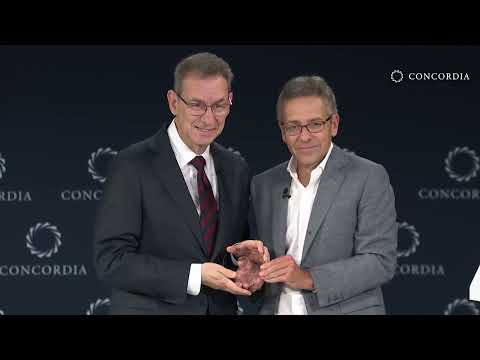 Ian Bremmer on the 2024 Concordia Leadership Award: Dr. Albert Bourla | 2024 Concordia Annual Summit