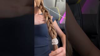 Best airplane hair hack ever? 🤭 #hairstyle #hairhacks