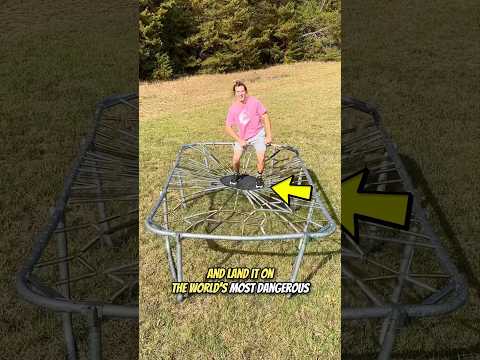 DOUBLE BACKFLIP ON THE WORLDS MOST DANGEROUS TRAMPOLINE! 🤯