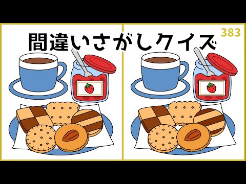 【間違い探しクイズ】中級レベル！脳トレ＆おもしろ動画【注意力UP】#383