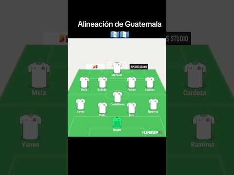 Alineación de Guatemala para enfrentar hoy a Uruguay