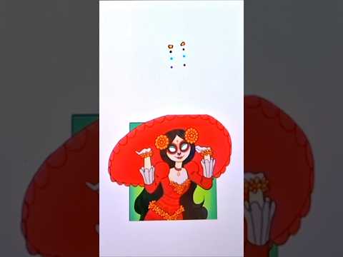 La catrina correct eye test #shorts #ellibrodelavida #trending #youtubeshorts #art