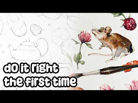 How to Sketch for Watercolor ✦ Tips for Better Watercolor Paintings