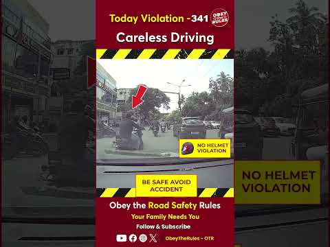 Today Violation 341 - Careless Driving #otr #roadsafety #chennaitrafficpolice