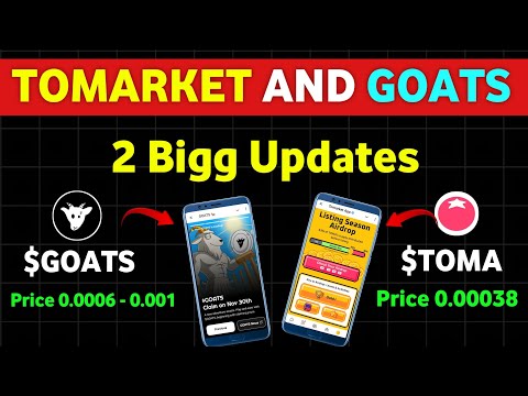 🚨Goats Listing Updates || TOMA Pre Market Price || Tomarket Listing Date  || Toma Airdrop