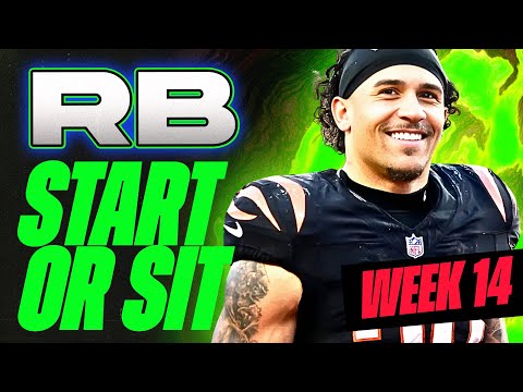 🔥 WEEK 14 RB MUST Start/Sit Analysis! 🚀 | 2024 Fantasy Football Advice