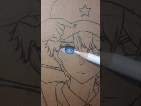 Oshi no Ko Drawing Hoshino Aqua Kun Eyes #shorts #oshinoko #hoshinoaqua #animedrawing #anime #art