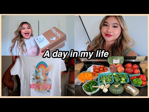 A DAY IN MY LIFE VLOG | PR PACKAGES HAUL, FARMERS MARKET & MORE!