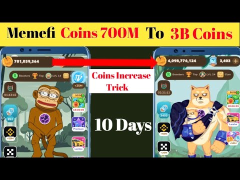 How To Increase Memefi Coins | 100 % Working Increase Level & Coins | Memefi Airdrop withdrawal