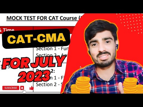 CAT-CMA Mock Test Released For June,2023 ''Ankit Poonia" #cat #cat_cma #cma #cmastudents #icmai