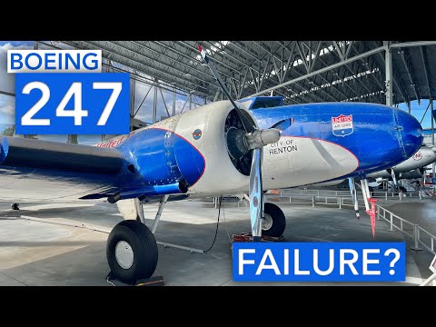 Guided tour around the world's first 'modern' airliner. The Boeing 247.