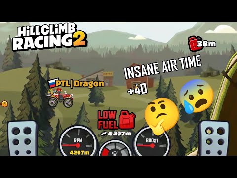 Can monster truck pass 4200 meters?!🤔Hill Climb Racing 2