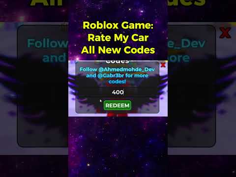 Roblox Rate My Car Codes 2024