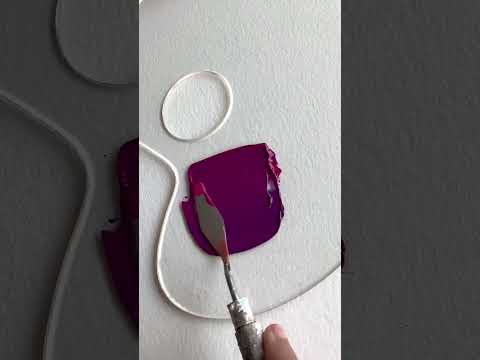 How to make Magenta Purple | colour Mixing Tutorial #shorts #acrylicpainting