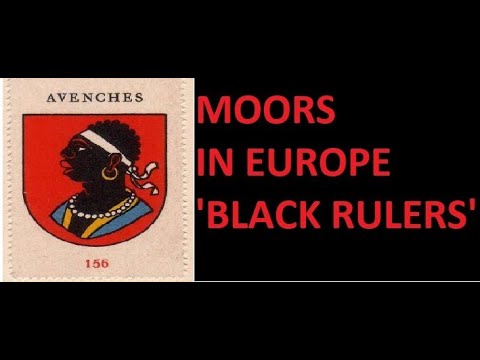 PT 2 MOORS, BLACK EUROPE.. COAT OF ARMS, CREST, HERALDRY, HOLY ROMAN EMPIRE (RULER SHIP)