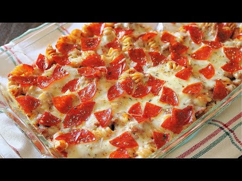 Pepperoni Pizza Casserole (Easy Pizza Pasta Bake)