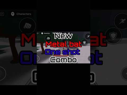 new metal bat combo #strongestbattlegrounds #roblox #games