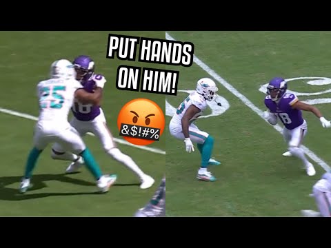 Justin Jefferson Vs Xavien Howard 🔥 PHYSICAL! 🤬 (WR vs CB) Vikings Vs Dolphins 2022 highlights