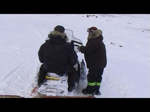 Snowmobile route from Ravenscraig to Clyde River - Sam Ford Fiord 2010 expedition