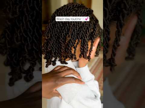 Wash day routine on 3C/4A hair + twists #haircare #washdayroutine #minitwists