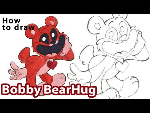 How to draw Bobby BearHug | Project Playtime Smiling Critters