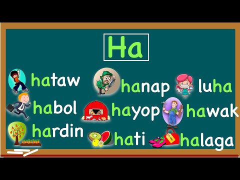 Pantig Na May "HA" || lesson-Mga Salitang may "HA" || Coach Joylie L.