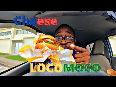 Let's try the  cheese Locomoco burger from McDonalds in Okinawa, Japan !