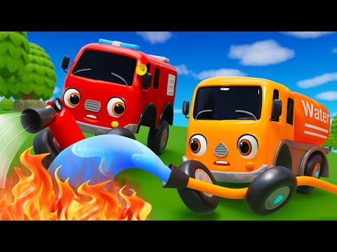 Here Comes The Fire Truck - Awesome Fire Trucks - Nursery Rhymes & Kids Songs - Baby Car Songs TV