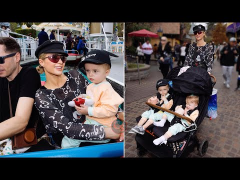 Paris Hilton Took Her Kids Phoenix & London to the "happiest place on Earth!"