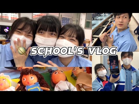 🏫 school’s vlog｜在振聲高中的校園日常🎨 偶動畫拍攝👽、錢都芒果霜淇淋🍦、六輔日常、同學們確診後的心得🤒️