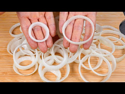 Separate the Onion into Rings and in just 5 Minutes Prepare this Delicious Appetizer!