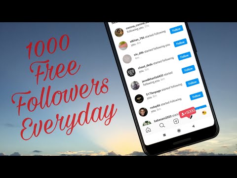 Unlimited Instagram Free Followers 1000 Everyday | How to increase Instagram followers for free