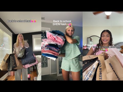 Back to school haul - TikTok compilation