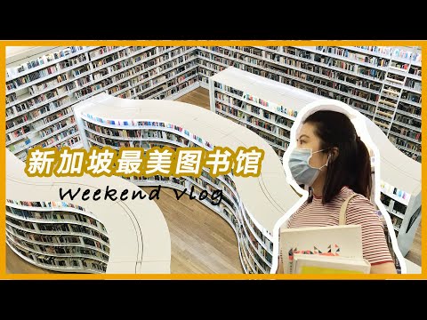 一个人去图书馆 | 低质量社交不如高质量独处 | 新加坡最美图书馆 Weekend Vlog