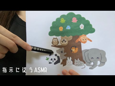 [ASMR] 色々なものを指示通りに目で追うと眠くなる動画   [ビジュアルトリガー/visual trigger]