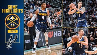 Denver Nuggets Beat San Antonio Spurs In OT 📺 | Full Game Highlights 1/4/25