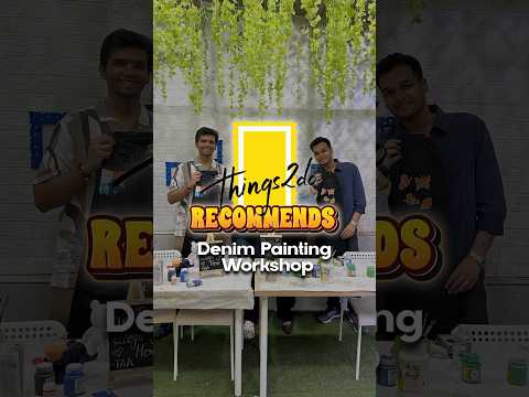 Denim Painting Workshop #denim #painting #workshop #shorta #ytshorts