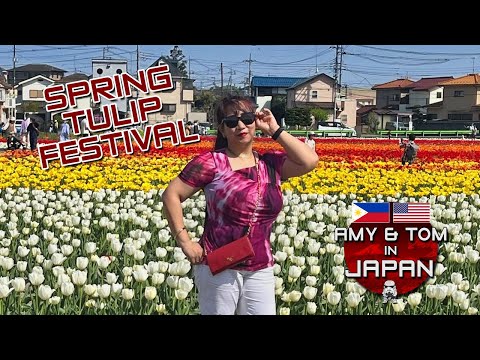 Spring Tulip Festival in Japan.