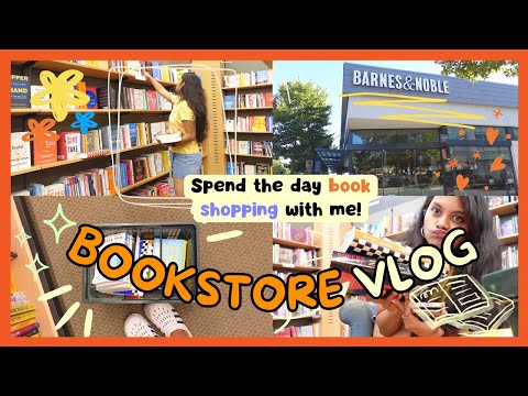 *COZY* Bookstore Vlog 📚🦋✨ | Spending the day at Barnes & Noble + Book Haul