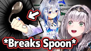 Kanata Breaks Spoon With Her Hand And Scared Noel...【Hololive】