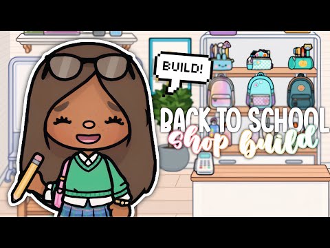 BUILDING A BACK TO SCHOOL SHOP IN TOCA LIFE WORLD! ✏️ | VOICED 📢 TOCA LIFE WORLD